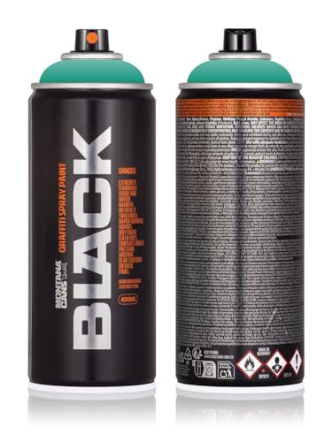 Sprühdose Montana BLACK 400 ml - Graffiti Paint - hochdeckende Mattfarben - zuverlässig - high-pressure - (6195 Surgery) von KLAMOTTEN STORE