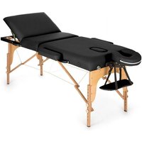 Mt 500 Massagetisch 210 cm 200 kg klappbar Feinzellschaum Tasche schwarz - Klarfit von KLARFIT