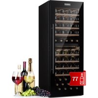 Barossa 77 Duo Weinkühlschrank 2 Zonen 191 l 77 Fl. Touch led schwarz - Schwarz - Klarstein von KLARSTEIN