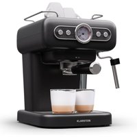 Espresso Siebträgermaschine mit Milchaufschäumer, 1,2L Retro Mini-Espressomaschine mit Siebträger, 950 w Kaffeemaschine Klein, von KLARSTEIN