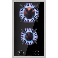 Klarstein - Gasherd, Gaskochfeld 2 Flammig, Einbau-Gaskocher für Zuhause & Wohnmobil, Campingkocher mit Glasplatte, Gasherd für Propan- und Erdgas, von KLARSTEIN