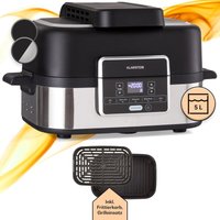 2-in-1 Heißluftfritteuse mit Grill, Airfryer mit Schnellaufheizung 1500W, xl Heissluftfriteuse, Luft Frieuse zum Frittieren, Heißluftfritteuse + von KLARSTEIN