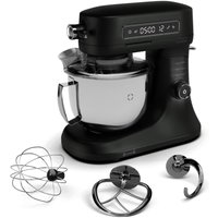 Klarstein - Chiara 1600W Küchenmaschine – 5L Edelstahlschüssel, 12 Geschwindigkeiten, LCD-Touch-Display, Leise 72 dB, Spülmaschinenfestes von KLARSTEIN