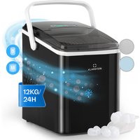 Klarstein Eiswürfelmaschine Klein, 2L Eiswürfelbereiter, Eiswürfelmaschine mit Touch Control, Mini-Eiswürfelmaschine für Große & Kleine Eiswürfel, von KLARSTEIN