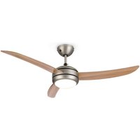 Klarstein - El Paso Deckenventilator 2-in-1: Ventilator & Deckenlampe ø 52" (132 cm ) 3 Flügel 10.344 m³/h 2 Laufrichtungen 3 Geschwindigkeiten 180 von KLARSTEIN