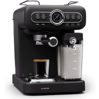 Espresso Siebträgermaschine mit Milchaufschäumer, 1,2L Mini-Espressomaschine mit Siebträger, 1350 Watt Kaffeemaschine Klein, Edelstahl-Kaffeemaschine von KLARSTEIN