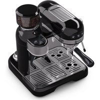 Klarstein - Espresso Siebträgermaschine mit Milchaufschäumer, 1,4L Retro Mini-Espressomaschine mit Siebträger, 1550W Kaffeemaschine Klein, 0,5L von KLARSTEIN