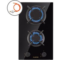 Klarstein Gasherd, Gaskochfeld 2 Flammig, Einbau-Gaskocher für Zuhause & Wohnmobil, Campingkocher mit Glasplatte, Gasherd für Propan- und Erdgas, Klarstein Gasherd, Gaskochfeld 2 Flammig, Einbau-Gaskocher für Zuhause & Wohnmobil, Campingkocher mit Glasplatte, Gasherd für Propan- und Erdgas, von KLARSTEIN