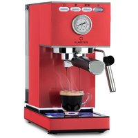 Klarstein - Pausa Espressomaker, Siebträger mit 1350 Watt, Espressomaschine 9 Bar Druck, Espresso Siebträger mit Wassertank: 1,4 Liter Edelstahl ,rot von KLARSTEIN