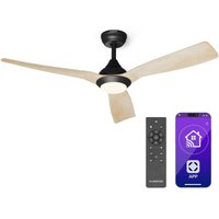 Klarstein - Smart Deckenventilator mit Beleuchtung – 2-in-1 Deckenlampen mit Ventilator, 132 cm, 6 Geschwindigkeiten, led, Sommer- & Wintermodus, von KLARSTEIN