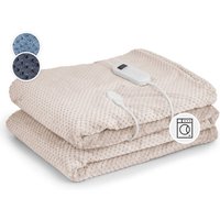 Klarstein Klarstein XXL Elektrische Kuscheldecke, Heizdecke mit Abschaltautomatik, 200x180 cm Elektrische Wärmedecke Maschinenwaschbar, Doppelseitige von KLARSTEIN
