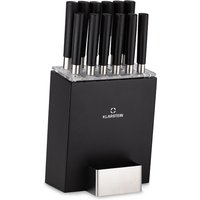 Klarstein Messerblock mit Messer, 12-Teiliges Messer-Set mit Block, Küchenmesser & Holz-Messerblock, Scharfes Stahl-Messerset, Kratzfest, Japanisch Klarstein Messerblock mit Messer, 12-Teiliges Messer-Set mit Block, Küchenmesser & Holz-Messerblock, Scharfes Stahl-Messerset, Kratzfest, Japanisch von KLARSTEIN