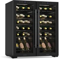 Klarstein - Shiraz Weinkühlschrank 2 Zonen - 36 Flaschen, Freistehend, 5-18 °c, LED-Beleuchtung, Touch-Bedienung, Elegantes Design, Weinklimaschrank von KLARSTEIN