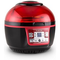 Klarstein VitAir Heißluftfritteuse Fritteuse, 1400 Watt, fett-frei Frittieren + Backen + Grillen + Rösten, Halogen-Infrarot-Heizelement, Automatik, von KLARSTEIN