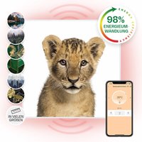 Klarstein - Wonderwall Air Art Smart Infrarotheizung Löwe 60x60cm 350W weißer Rahmen Klarstein - Wonderwall Air Art Smart Infrarotheizung Löwe 60x60cm 350W weißer Rahmen von KLARSTEIN