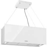 Klarstein - Kronleuchter xl Inselabzugshaube 90cm Umluft 590m³/h led Touch weiß - Weiß von KLARSTEIN