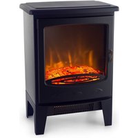 Meran Elektrischer Kamin 950/1850W InstaFire dimmbar schwarz - Schwarz - Klarstein von KLARSTEIN