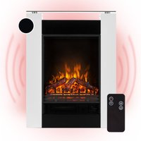 Studio 5 Elektrischer Kamin Heizlüfter 900/1800 w Fernbedienung - Weiß - Klarstein von KLARSTEIN