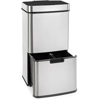 Klarstein - Touchless Müllsammler Sensor 72L 4 Behälter abs / pp / Edelstahl gebürstet von KLARSTEIN