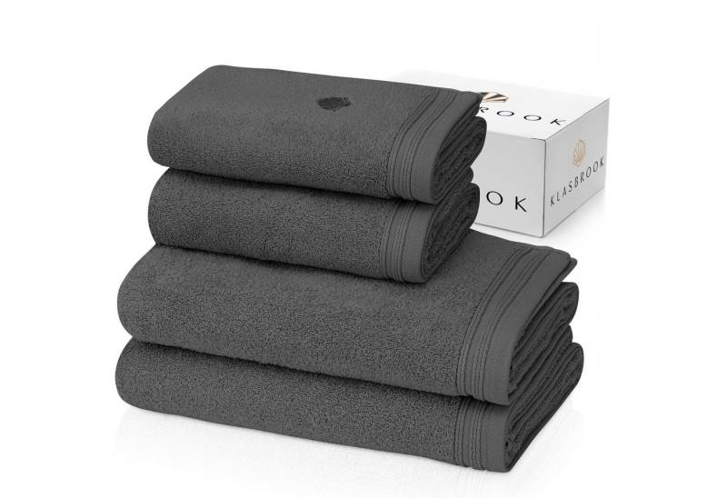 KLASBROOK Handtuch Set Linnea, (4-St), 2, 4 oder 6 teiliges Luxus Set, 100% Baumwolle, extra flauschig von KLASBROOK