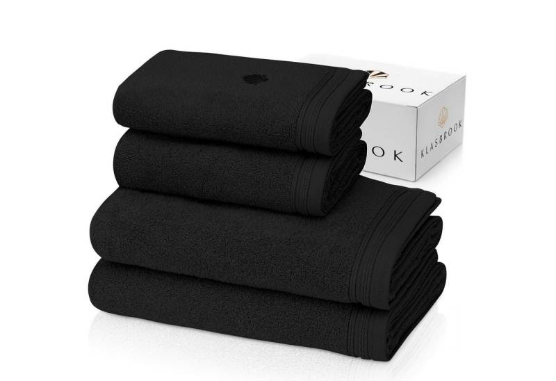 KLASBROOK Handtuch Set Linnea, (4-St), 2, 4 oder 6 teiliges Luxus Set, 100% Baumwolle, extra flauschig von KLASBROOK
