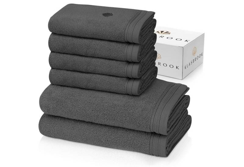 KLASBROOK Handtuch Set Linnea, (6-St), 2, 4 oder 6 teiliges Luxus Set, 100% Baumwolle, extra flauschig von KLASBROOK