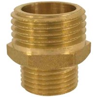 Doppelnippel Messing, reduziert 3/4" AG x 1" AG von KLASEBO®