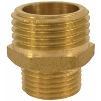 Doppelnippel reduziert, Gewindefitting Messing, Reduziernippel, 1 1/4 Zoll x 3/4 Zoll von KLASEBO®