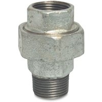 Gewindefitting Tempergussfitting, Verschraubung Typ Flach 2" IG x 2" AG von KLASEBO®