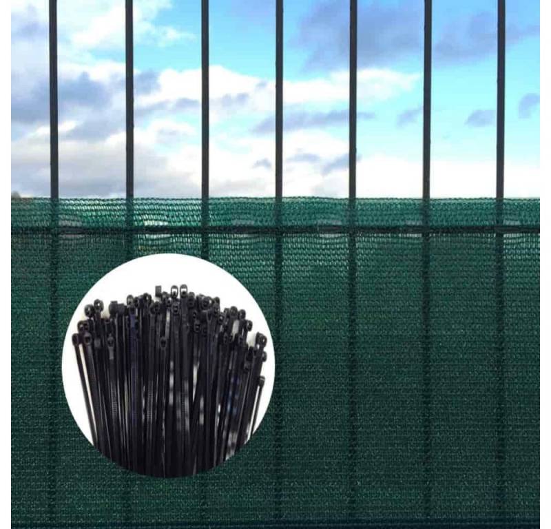 KLASEBO® Balkonsichtschutz Sichtschutznetz, Windschutznetz, 1,5x10m, inkl. Kabelbinder Set, Gartenzaun Sichtschutz, Windschutz Gewebe von KLASEBO®