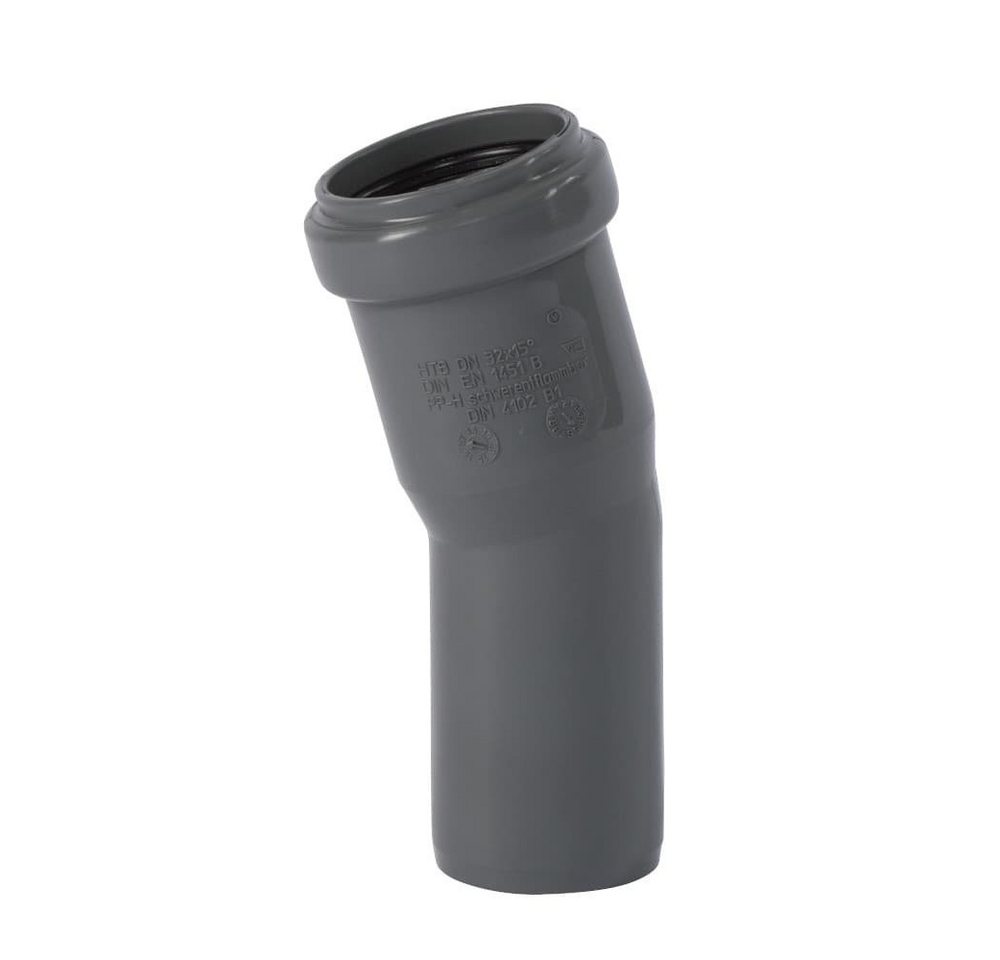 KLASEBO® Bogenverbinder HT Rohr 90mm, HT Bogen 90, Abwasserrohrbogen 15 Grad von KLASEBO®