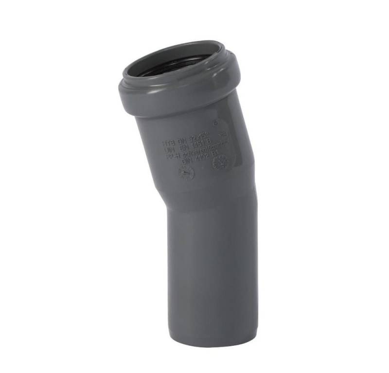 KLASEBO® Bogenverbinder HT Rohr 90mm, HT Bogen 90, Abwasserrohrbogen 15 Grad von KLASEBO®