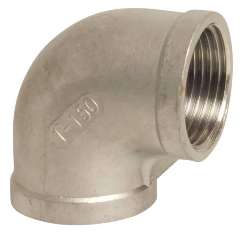 KLASEBO® Gewindefitting Edelstahl Winkel 90 Grad, Gewindefitting, 3/8 Zoll IG, V4A Winkel von KLASEBO®