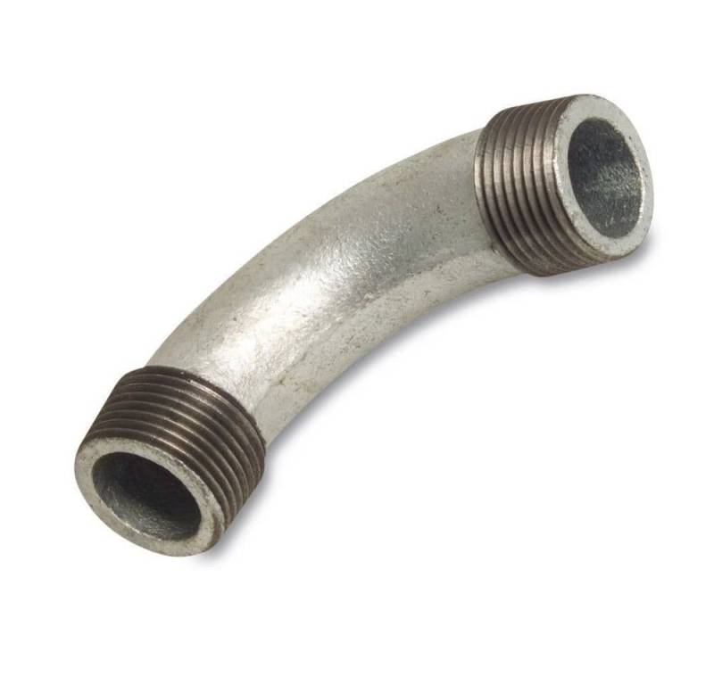KLASEBO® Gewindefitting Gewindefitting 2 Zoll Temperguss, Bogen 90 Grad, Rohrverbinder von KLASEBO®