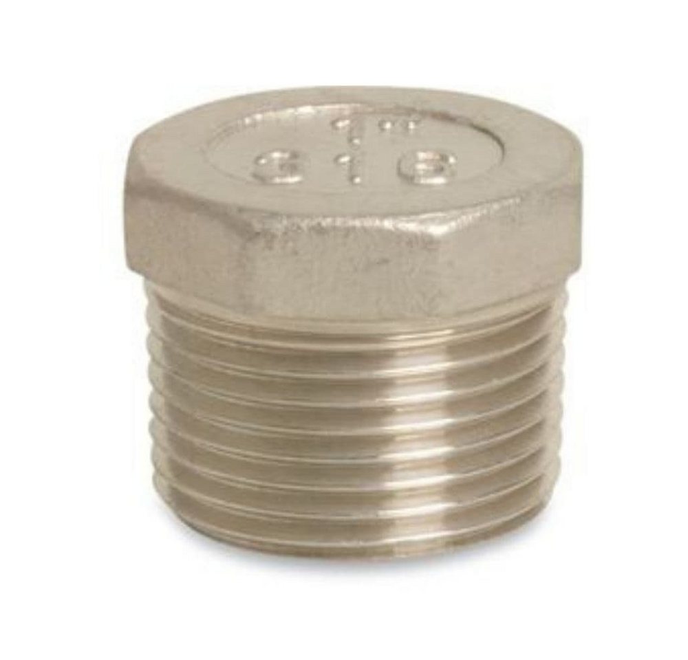 KLASEBO® Gewindefitting Gewindefitting Edelstahl Stopfen 1" AG 10bar von KLASEBO®