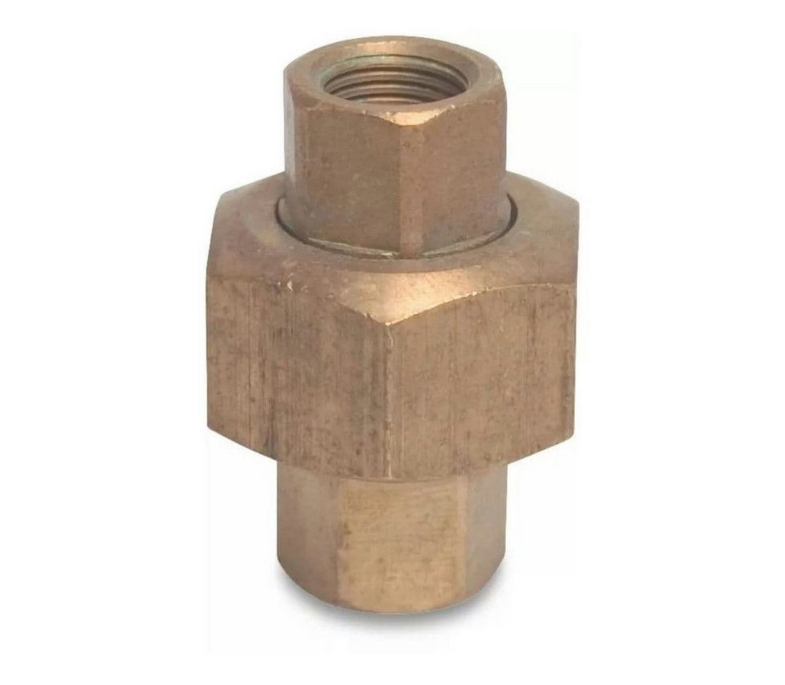 KLASEBO® Gewindefitting Gewindefitting Messing Verschraubung 1 1/4" IG x 1 1/4" IG Typ, Konischdichtend von KLASEBO®