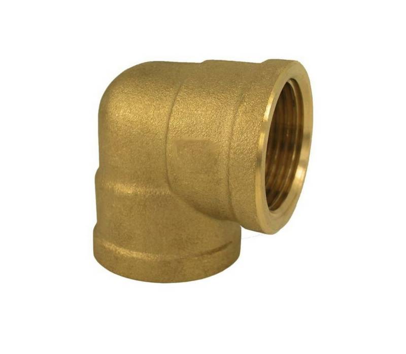 KLASEBO® Gewindefitting Gewindefitting Messing Winkel 90° 3/4" IG x 1" IG von KLASEBO®