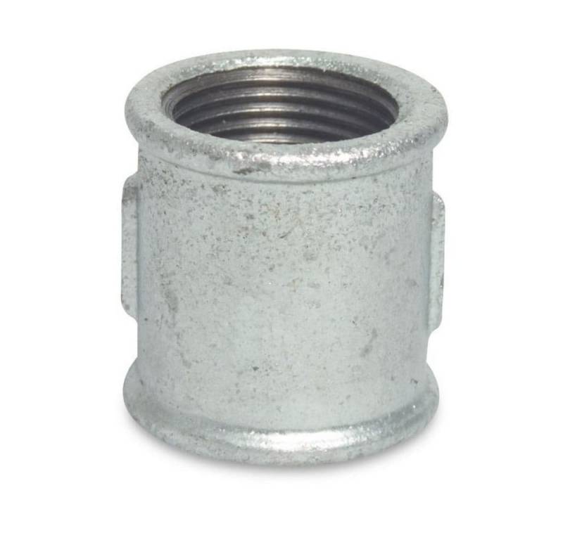 KLASEBO® Gewindefitting Tempergussfitting, Gewindefitting Temperguss Muffe 1 1/2 Zoll IG, Rohrverbinder von KLASEBO®