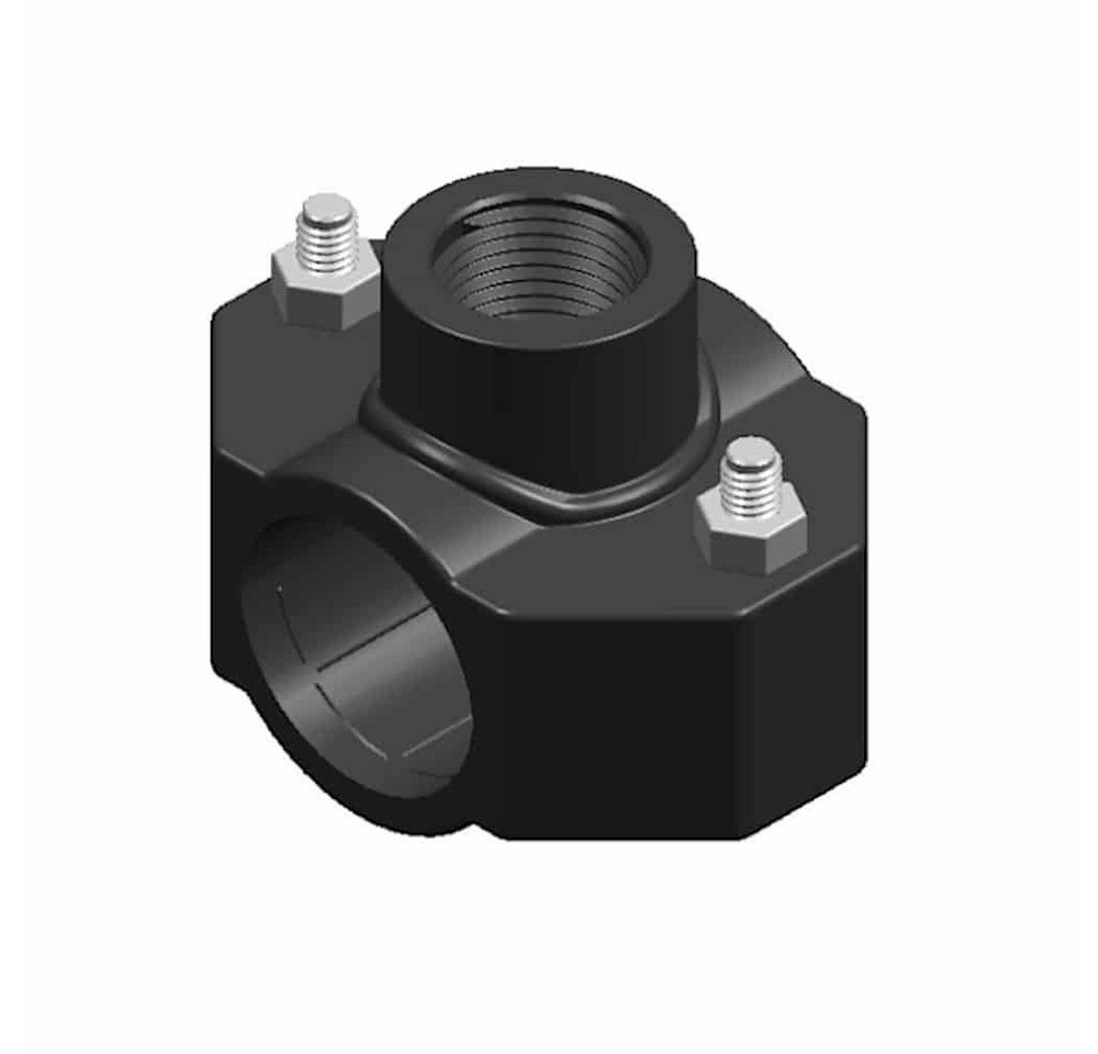 KLASEBO® Rohrschelle Anbohrschelle 32mm, PP, Wasserleitung Abzweig von KLASEBO®