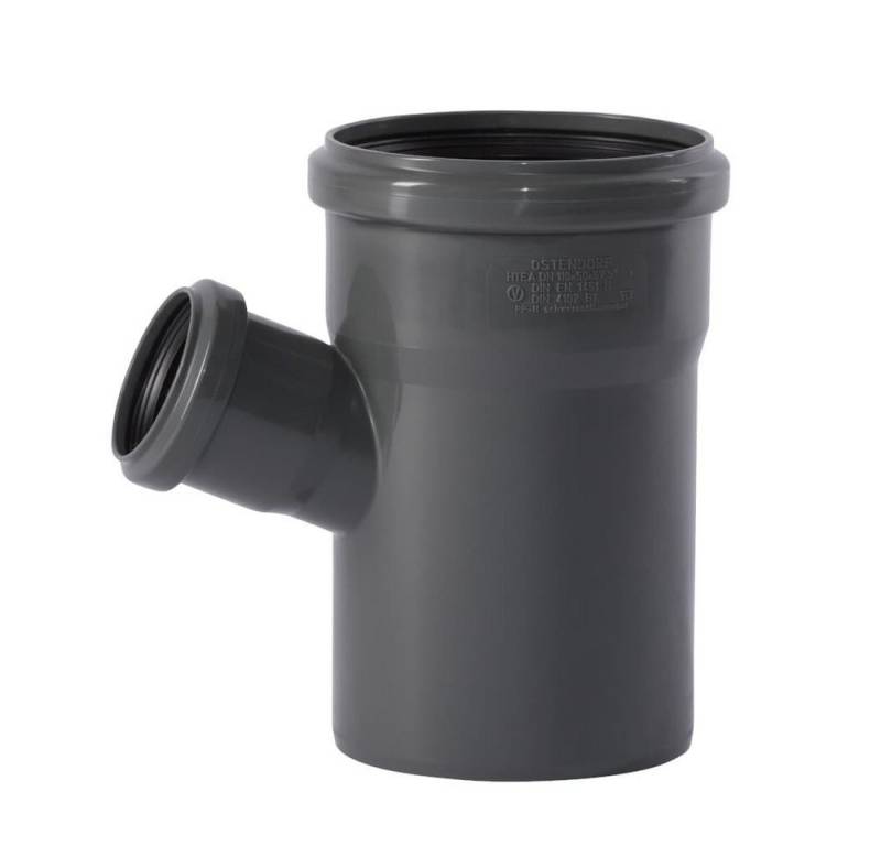 KLASEBO® Rohrverbinder HT Abzweig 110, HT Rohr, Abwasserrohr, 67 Grad, Rohrverbinder von KLASEBO®