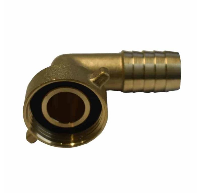 KLASEBO® Schlauchverbinder 2/3 Schlauchverschraubung Messing 1" Winkel - 19 mm von KLASEBO®
