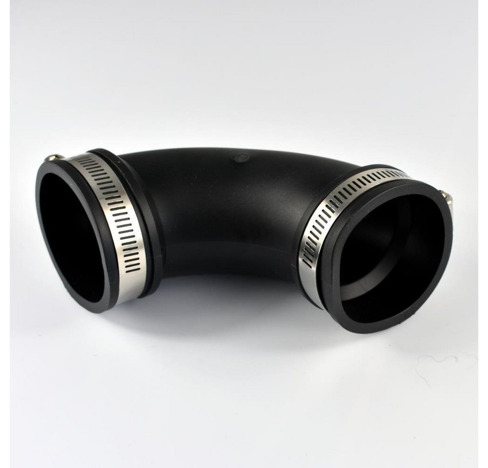 KLASEBO® Steckfitting Flexible Fittings, Bogen 2"/63mm, PVC Elastomer Rohrverbinder von KLASEBO®