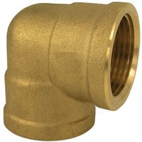 Messing Winkel 90 Grad, Gewindefitting Messing, 3/4" IG x 1" IG von KLASEBO®