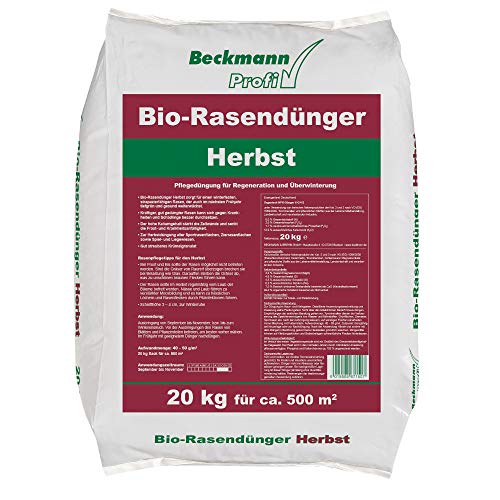 20 kg Bio-Rasendünger Herbst organisch für ca.500m² Profi Rasen Dünger von KLASEBO