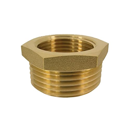 Gewindefitting Messing Reduzierstück 2" AG x 1 1/2" IG von KLASEBO