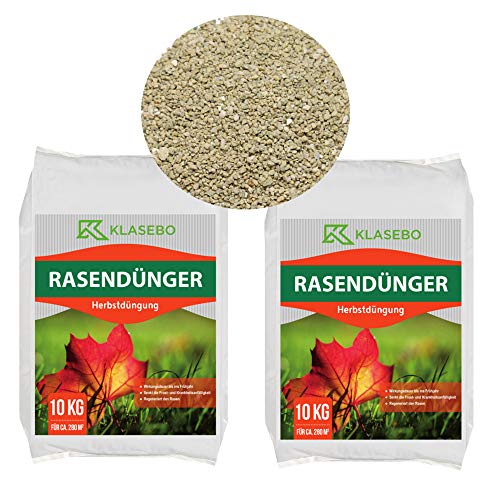 KLASEBO 20kg Herbstdünger Rasendünger 6+5+12 NPK von KLASEBO