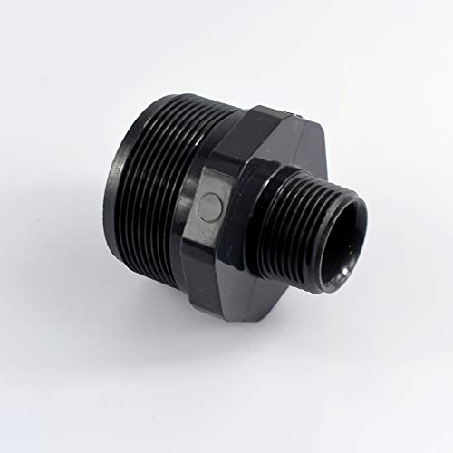 PVC Doppelnippel reduziert Aussengewinde (2" x 1") von KLASEBO