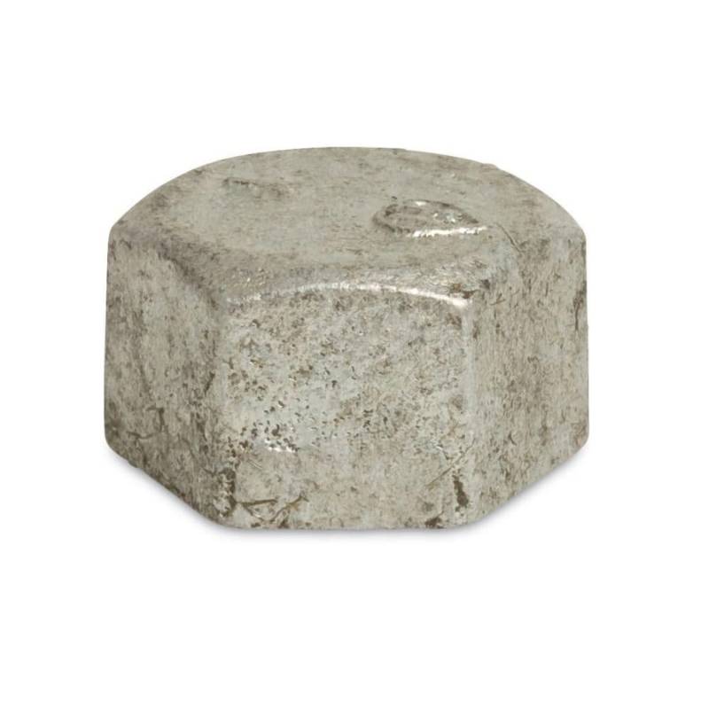 Klasebo Gewindefitting Temperguss Kappe Hexagon 1 IG von KLASEBO