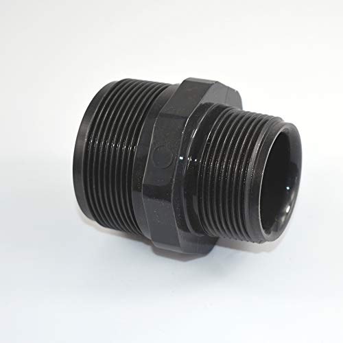 PVC Doppelnippel reduziert Aussengewinde (2" x 1 1/4") von KLASEBO