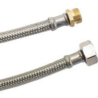 Panzerschlauch, Edelstahl, flexibel, 1000mm, 3/8" AG x 1/2" ÜM, DVGW Panzerschlauch, Edelstahl, flexibel, 1000mm, 3/8" AG x 1/2" ÜM, DVGW von KLASEBO